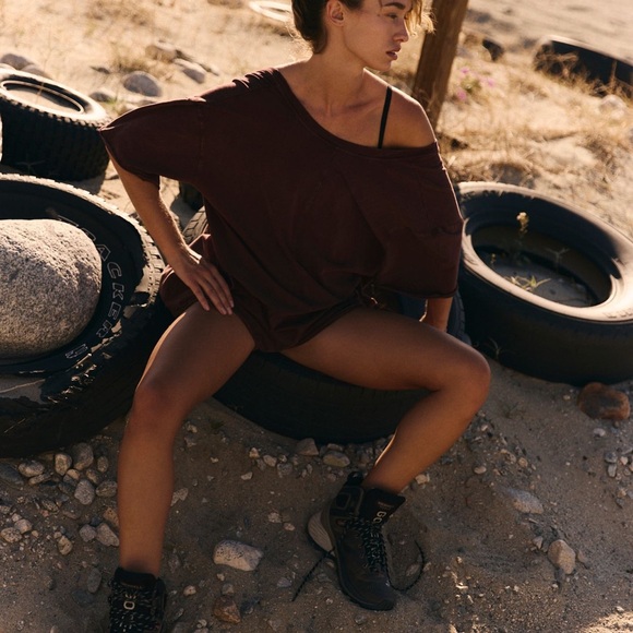 Free People Hot Shot Tee Romper - Picture 5 of 6